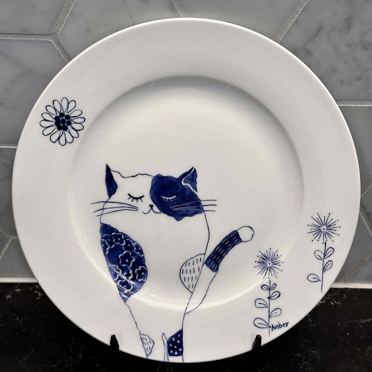 青花猫咪