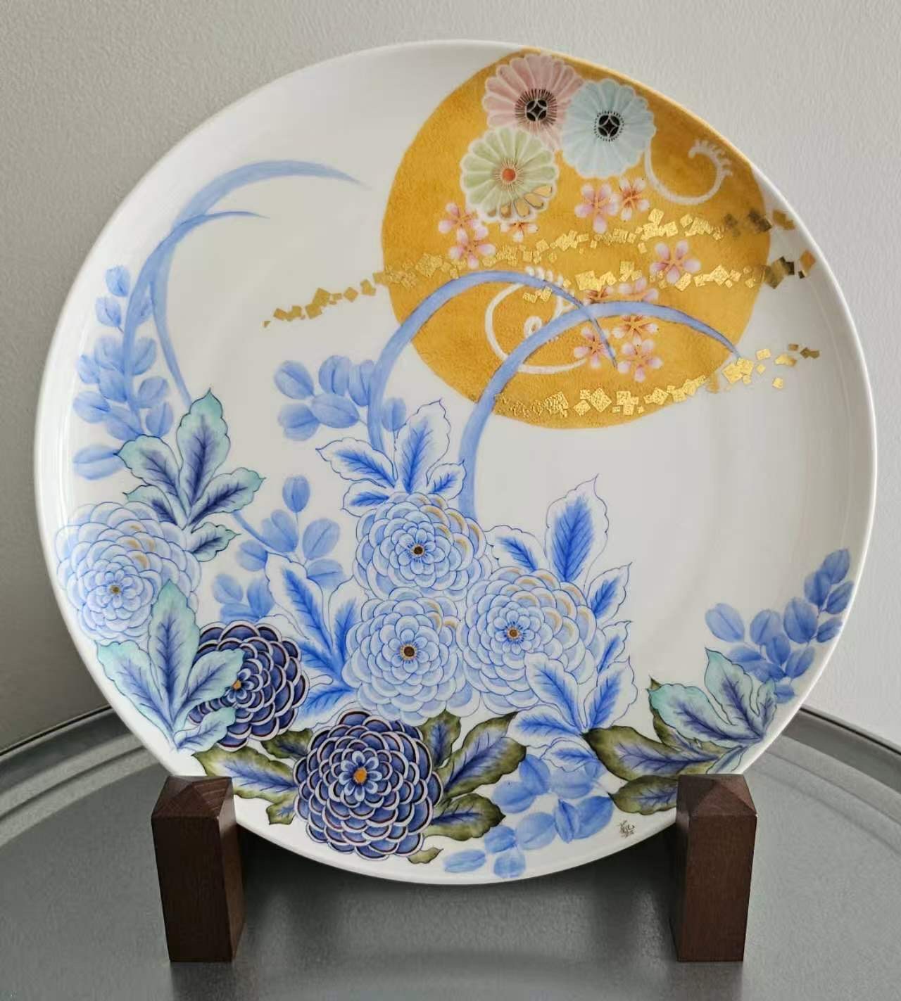 蓝菊金箔